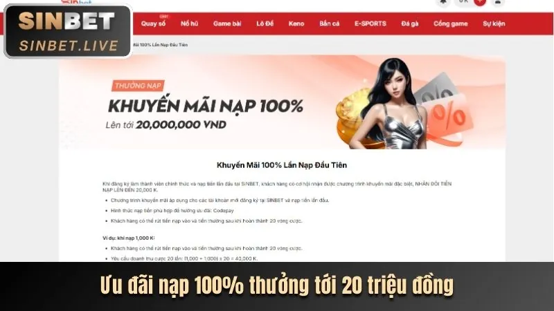 Thẻ ưu đãi nạp tiền và hoàn trả của vin777 login